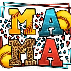 Leopard Softball Mama Png Sublimation Design, Softball Png, Sports Mama Png, Western Mama Png, Softball Ball Png,Sports Png,Digital Download