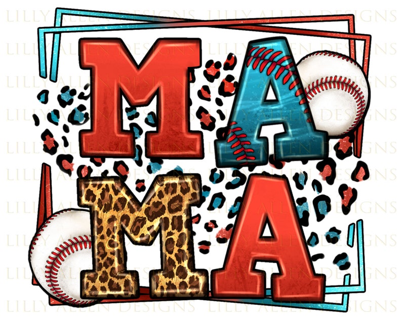 Leopard Baseball Mama Png Sublimation Design, Baseball Png, Sports Mama Png, Western Mama Png, Baseball Ball Png,Sports Png,Digital Download image 1