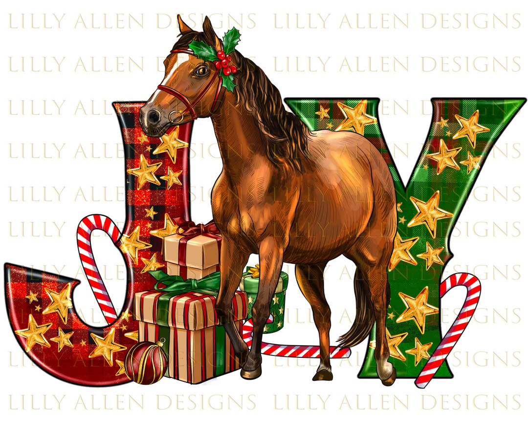 Quarter Horse Christmas Joy Png Sublimation Design,christmas Horse Png ...