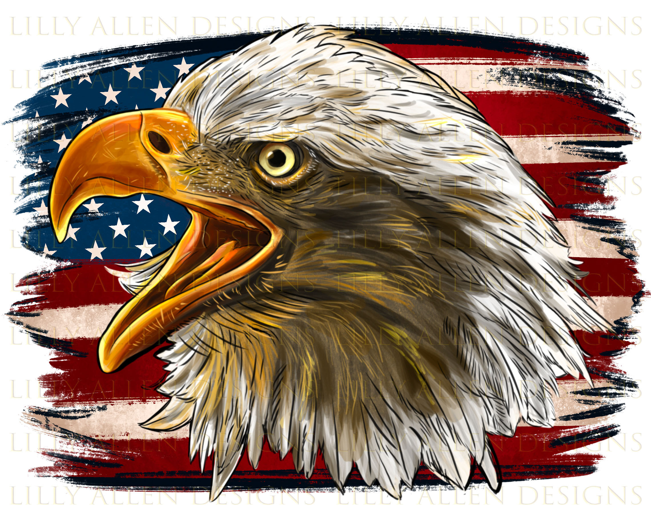 American Flag Eagle Png
