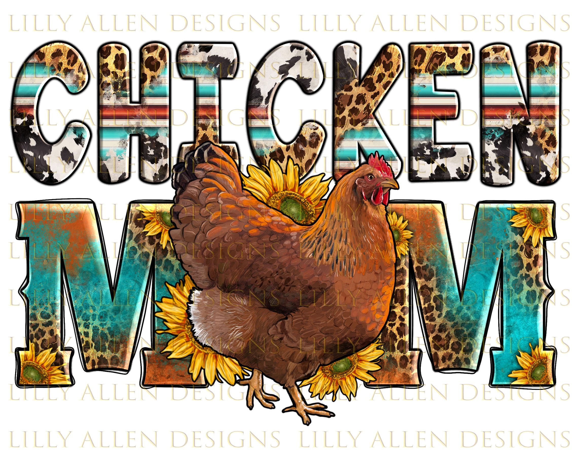 Western Chicken Mom Png Sublimation Design, Chicken Png, Leopard Serape  Chicken Mom Png, Mother's Day Png, Chicken Mom Png Downloads