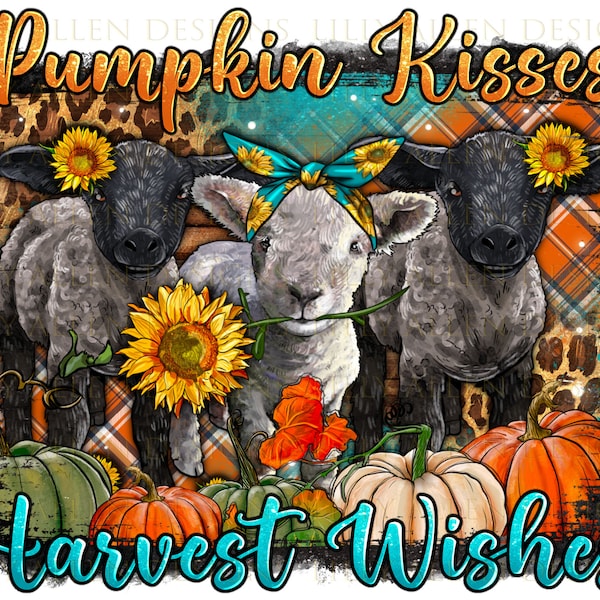 Pumpkin Kisses Harvest Wishes Png Sublimation Design,Fall Png, Fall Vibes Png, Hello Fall Png, Pumpkin Png, Fall Leaves Png,Digital Download