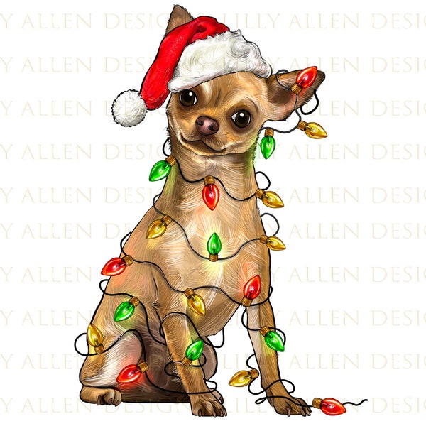 Christmas Chihuahua Dog Png Sublimation Design, Christmas Animal Png, Merry Christmas Png,Christmas Png,Happy Christmas Png,Digital Download