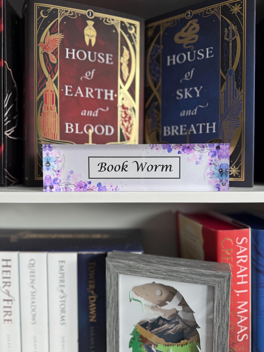 Bookish Library Shelf Sign | Custom Acrylic Sign | Custom Shelf Sign ...