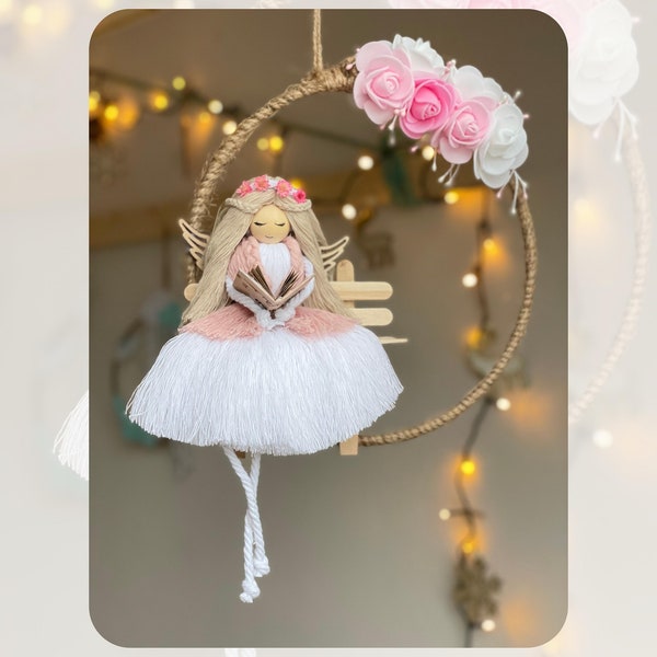 Angel Macrame | decoration | tree ornament | wall decoration | gift | present | macrame doll | window decoration | love