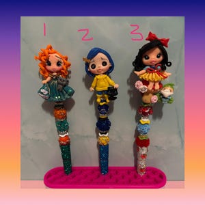 ビーズ付きクレイドールペン