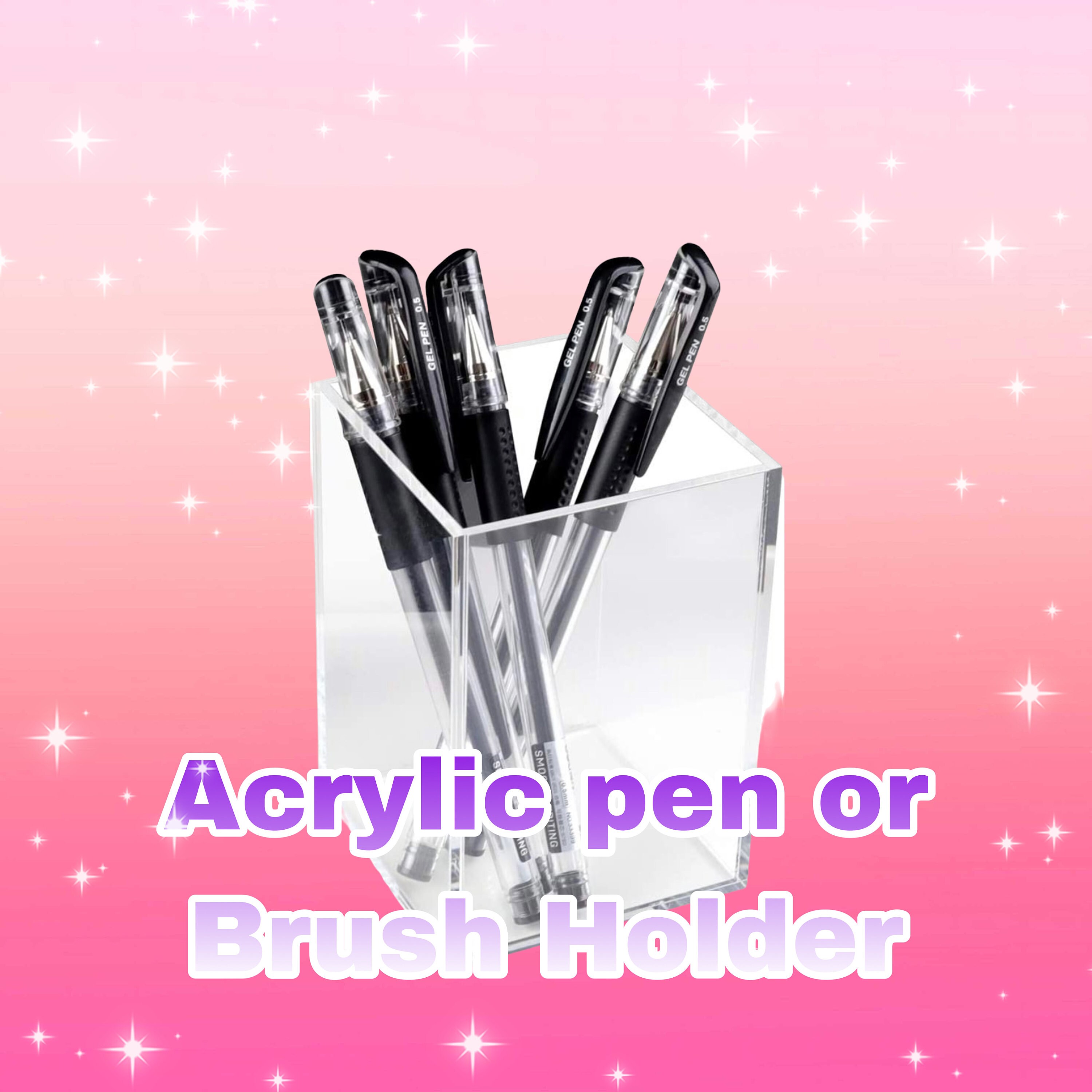 Custom Acrylic pen or brush holder