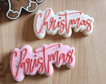 Christmas Plaque Cookie Cutter