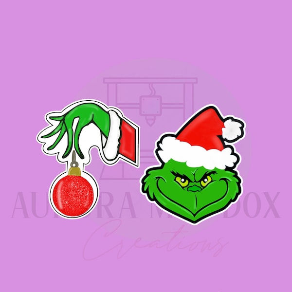 Grinchy 2 Piece Set | Cookie Cutter