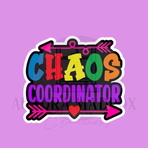 Chaos Coordinator Plaque Cookie Cutter