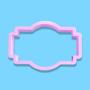 Ovale rechthoekige plaquette | Koekjesuitsteker