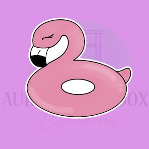 Flamingo Float #2 Cookie Cutter
