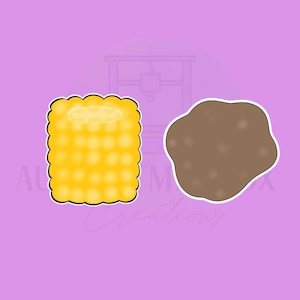 Corn & Potato | 2 Piece | Cookie Cutter