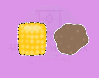 Corn & Potato | 2 Piece | Cookie Cutter