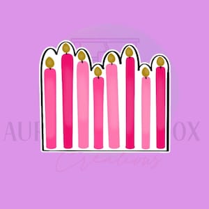 Birthday Candles Cookie Cutter