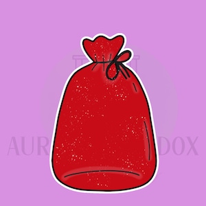 Cortador de galletas con forma de bolsa de Papá Noel