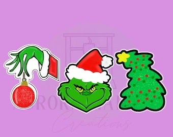 Green Christmas 3 Piece Set | Cookie Cutter