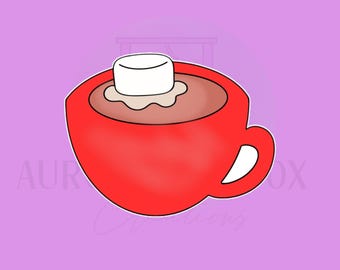 Taza de invierno con malvavisco/cortador de galletas