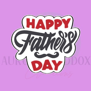 Father&#39;s Day Plaque Cookie Cutter