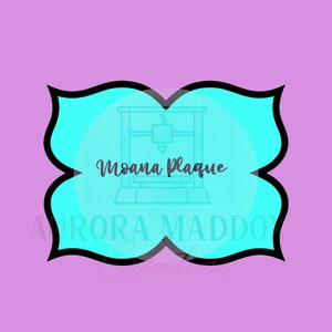 Moana Plaque | Cookie Cutter