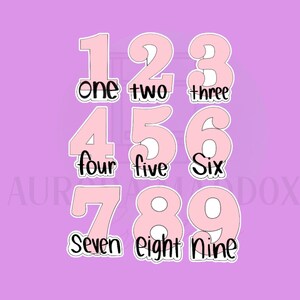 Numbers Bottom Print | WHOLE SET | 9 Cookie Cutters | Cookie Cutter