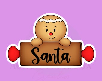 Gingerbread Rolling Pin Cookie Cutter