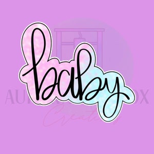 Baby Plaque #1 Cookie Cutter