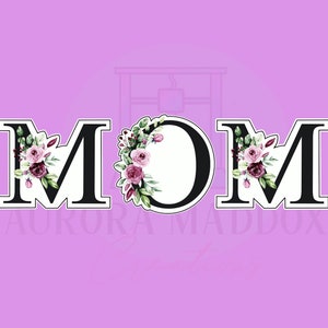 Letras florales de mamá / Cortador de galletas