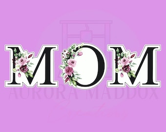 MOM Floral Letters | Cookie Cutter