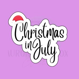 Christmas in July Cookie Cutter