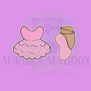 Ballettkleid & Pantoffel Set #2 | 2 Stück| Cookie Cutter