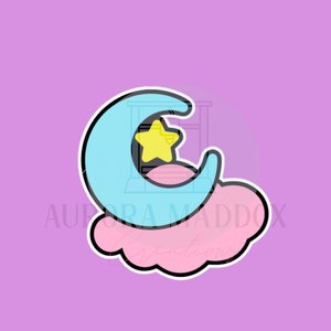 Moon Cloud Cookie Cutter