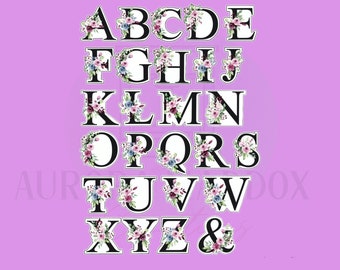 Floral Alphabet | Choose 1 | Cookie Cutter