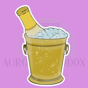 Champagne in Ice Bucket | Cookie Cutter
