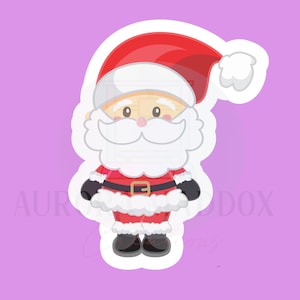 Papá Noel de pie / Cortador de galletas