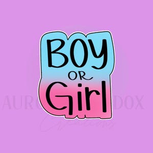 Boy or Girl Cookie Cutter