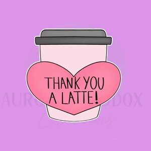Latte Heart Coffee Cookie Cutter