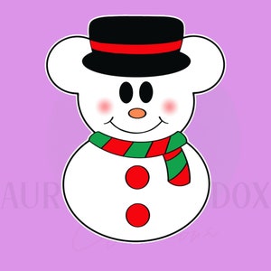 Mouse Snowman Top Hat | Cookie Cutter