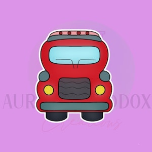 Fire Truck Front Cookie Cutter