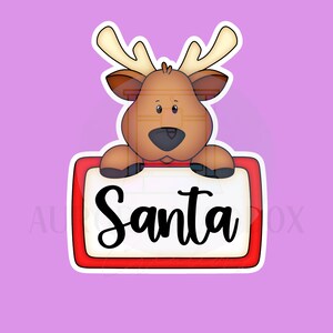 Reindeer Plaque Cookie Cutter