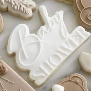 Baby Shower Plaque Cookie Cutter