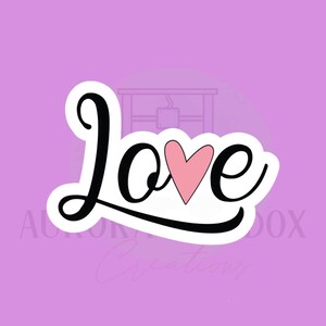 Love Plaque Cookie Cutter