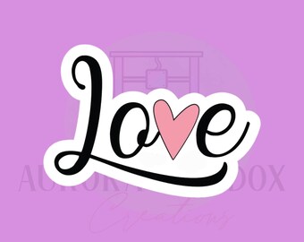Love Plaque Cookie Cutter