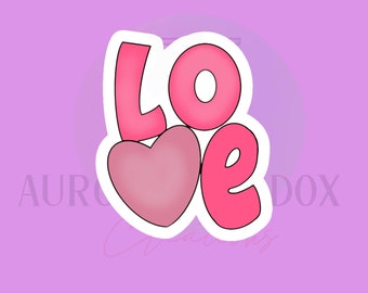 Love Plaque Cookie Cutter