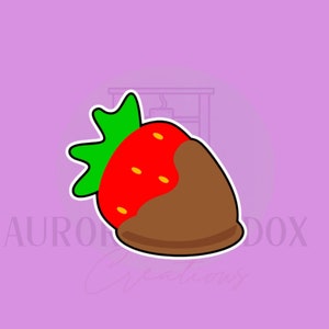 Chocolate Covered Strawberry Cookie Cutter