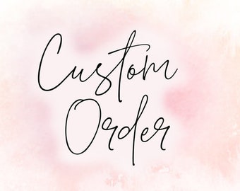 Pedido personalizado / Cortador de galletas