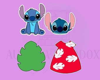 Blue Alien Monster Set | 4 Piece Set | Cookie Cutter