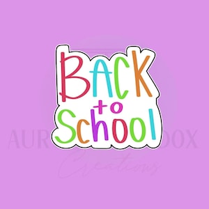 Back to School Cookie Cutter