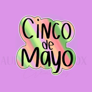 Cortador de galletas del Cinco de Mayo