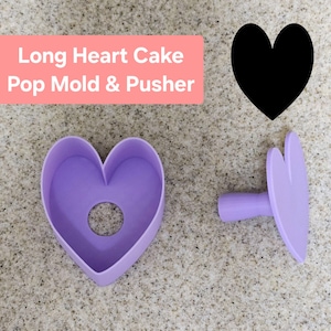 Long Heart Cake Pop Mold